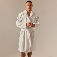 Халат махровый мужской SL HOME: Basic "Блан де Блан", размер L, 100% хлопок, 420 г/м2 Халат махровый мужской SL HOME: Basic "Блан де Блан", размер L, 100% хлопок, 420 г/м2