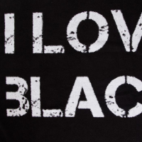 Полотенце махровое Этель ЧБ &laquo;I love black&raquo;, пестроткань, 70х130 см