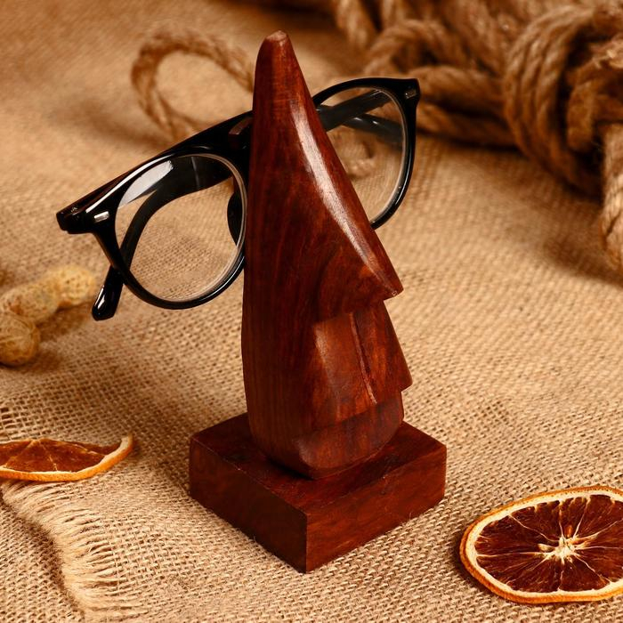 Подставка под очки дерево Подставка под очки дерево "На нос" 6*5*16 см