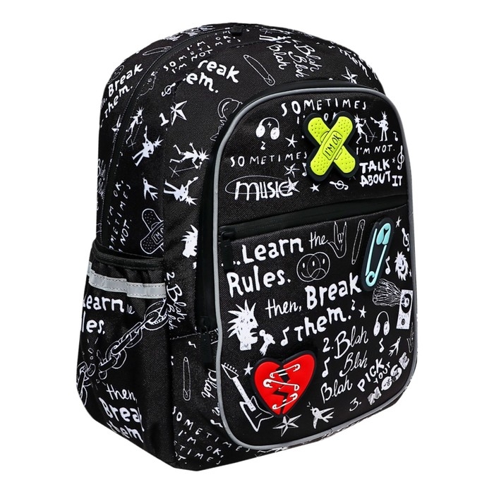 Рюкзак молодежный Феникс 43*30*14 дев Рюкзак молодежный Феникс 43*30*14 дев "Панк" черн 64145