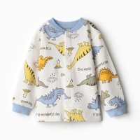 Кофточка детская, цвет белый/дино, рост 80 см Кофточка детская, цвет белый/дино, рост 80 см