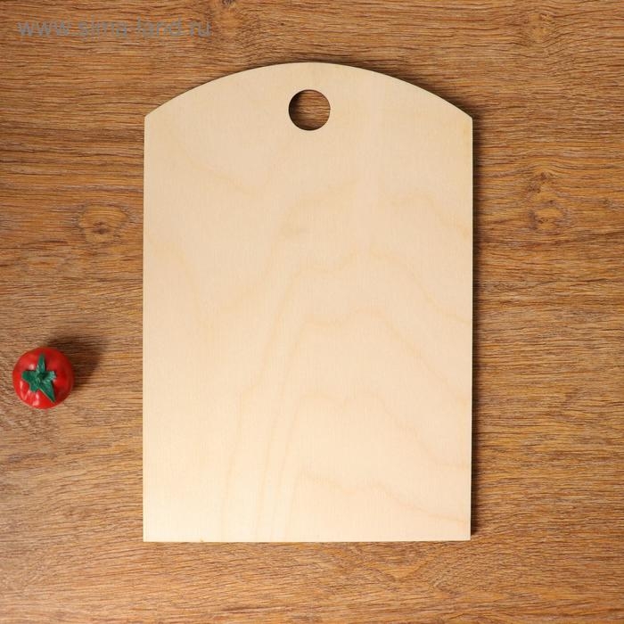 Доска разделочная Доска разделочная "Правила кухни нашей семьи", дерево, 18х27 см