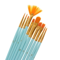 Набор кистей синтетика, 10 штук (№2/0,1,3,6,8,10,6,4,5,2), в блистере Набор кистей синтетика, 10 штук (№2/0,1,3,6,8,10,6,4,5,2), в блистере