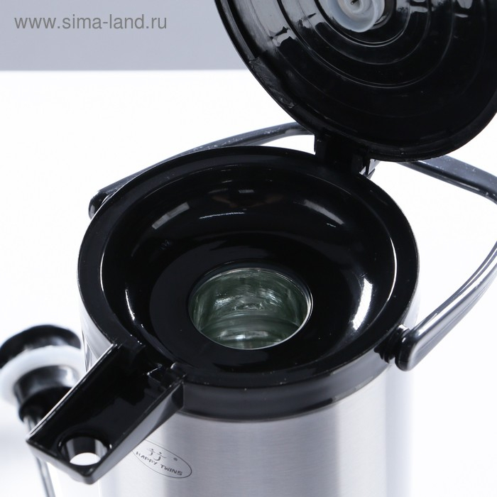 Термос-гейзер 1.9 л, со стеклянной колбой, сохраняет тепло 12 ч, с пневмонасосом Термос-гейзер 1.9 л, со стеклянной колбой, сохраняет тепло 12 ч, с пневмонасосом