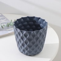 Горшок для цветов с поддоном &laquo;Wave&raquo;, 1,4 л, d=14,5 см, цвет серый