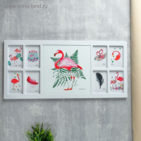 Фоторамка пластик на 9 фото 10х15, 29,6х29,6 см "Стильно" белая 35х74 см Фоторамка пластик на 9 фото 10х15, 29,6х29,6 см "Стильно" белая 35х74 см