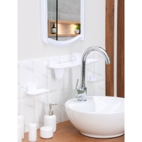 Набор для ванной комнаты, цвет белый Набор для ванной комнаты, цвет белый