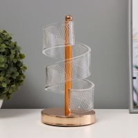 Настольная лампа "Спираль" LED 5Вт золото 11х11х25 см RISALUX