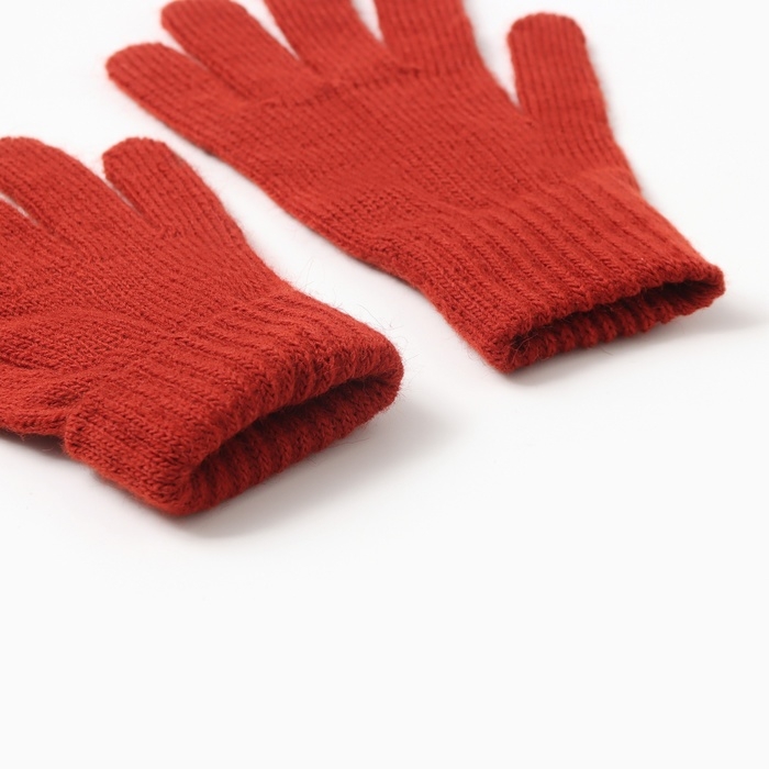 Перчатки детские, цвет кирпичный, р-р 14 Перчатки детские, цвет кирпичный, р-р 14