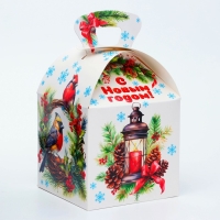 Новый год. Подарочная коробка Новогодняя КУБ МАКСИ "Еловый венок" 15 х 15 х 19 см. Новый год. Подарочная коробка Новогодняя КУБ МАКСИ "Еловый венок" 15 х 15 х 19 см.