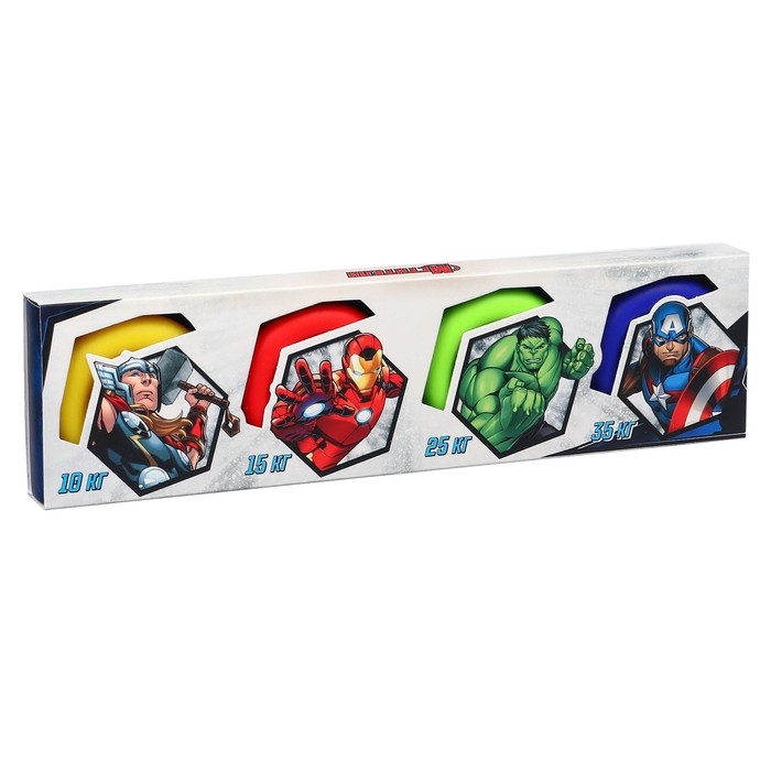 Набор кистевых эспандеров, нагрузка 10,15,25,35 кг, Мстители Набор кистевых эспандеров, нагрузка 10,15,25,35 кг, Мстители