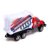 Грузовик инерционный «Полиция», с техникой, МИКС Грузовик инерционный «Полиция», с техникой, МИКС