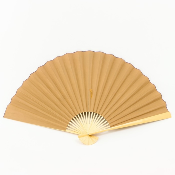 Веер бамбук, текстиль h=90 см Веер бамбук, текстиль h=90 см "Зелёные горы" белый