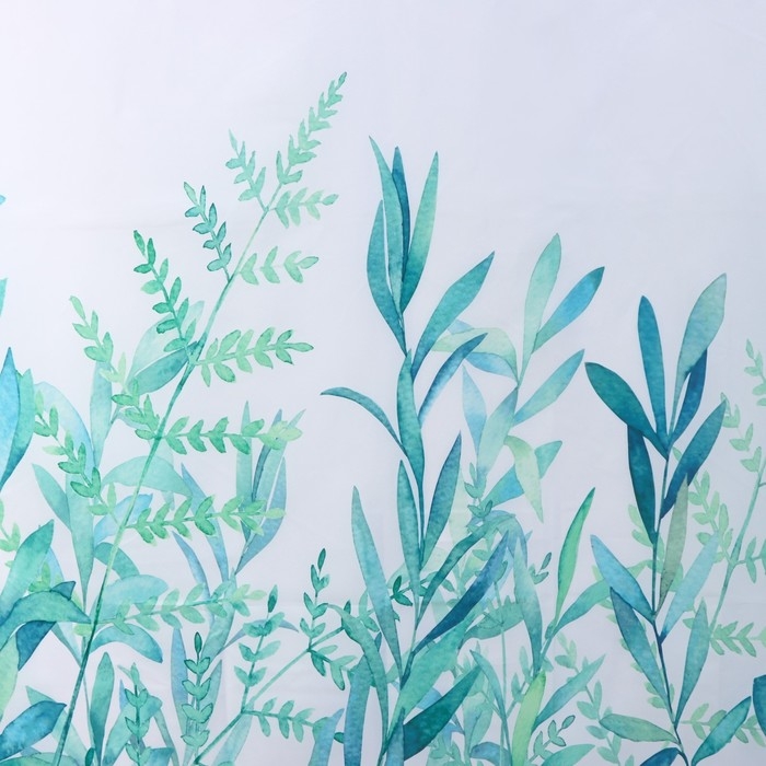 Штора для ванны Доляна &laquo;Акварель&raquo;, 180&times;180 см, полиэстер, с люверсами