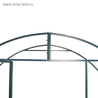 Теплица (каркас), 6 &times; 3 &times; 2 м, металл, профиль 20 &times; 20 мм, шаг дуги 1 м, без поликарбоната