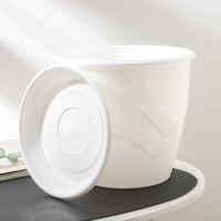 Горшок для цветов с поддоном &laquo;Венеция&raquo;, 5,5 л, d=23 см, белый