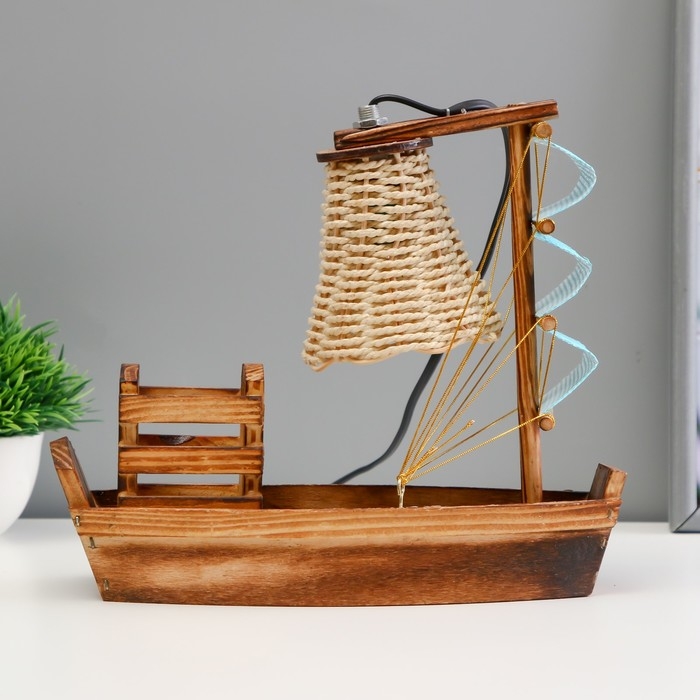 Настольная лампа "Корабль" Е12 24,5х9х22 см