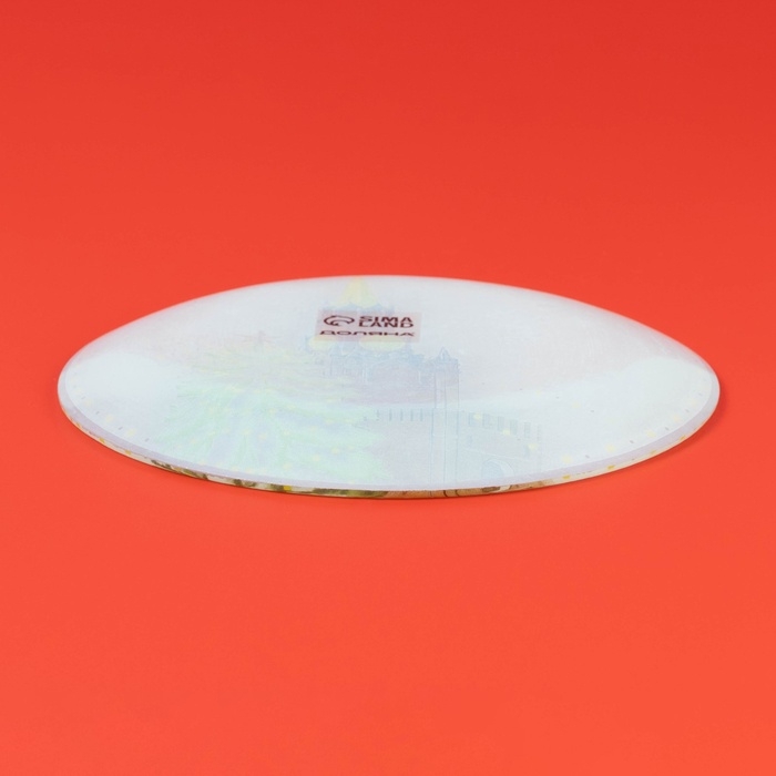 Блюдо сервировочное стеклянное «Зимний медвежонок. Москва», d=19 см Блюдо сервировочное стеклянное «Зимний медвежонок. Москва», d=19 см