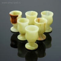 Набор рюмок &laquo;Грация&raquo;, 6 шт 3,5х6,5 см, оникс