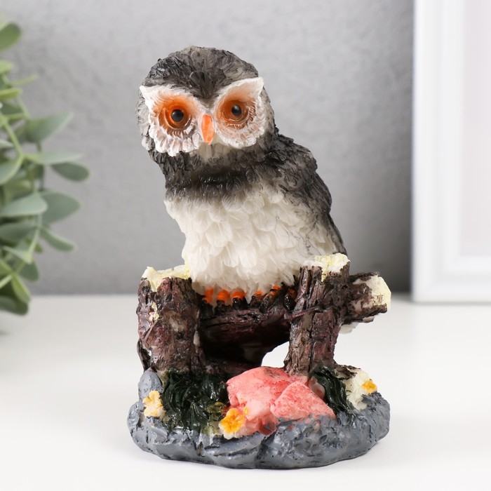 Сувенир полистоун Сувенир полистоун "Филин на скалистом пригорке" 8х8,5х12,5 см