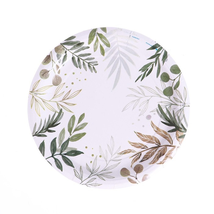 Набор бумажной посуды одноразовый Природа», 6 стаканов, 6 тарелок Набор бумажной посуды одноразовый Природа», 6 стаканов, 6 тарелок