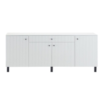 Комод Оливия, 2000х426х830, Белый/Белый глянец