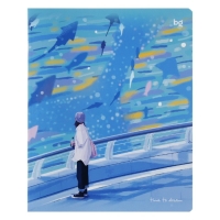 Тетрадь 48 листов в клетку на скрепке View, обложка мелованный картон, ламинация SoftTouch, МИКС Тетрадь 48 листов в клетку на скрепке View, обложка мелованный картон, ламинация SoftTouch, МИКС