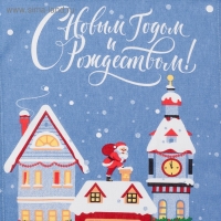 Полотенце "Доляна" С Рождеством 35х60см,100% хл 160 г/м2