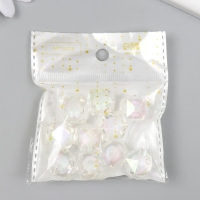 Бусина для творчества пластик "Кристалл-многогранник белый" набор 10 шт. 1,6х1,6х1,6 см Бусина для творчества пластик "Кристалл-многогранник белый" набор 10 шт. 1,6х1,6х1,6 см