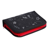 Пенал 3 секции, вкладка внутри, 140 х 210 х 40 мм, тканевый, Calligrata TOP Block "Дино" Пенал 3 секции, вкладка внутри, 140 х 210 х 40 мм, тканевый, Calligrata TOP Block "Дино"