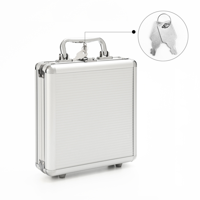 Металлический кейс, 21 х 21 х 6.5 см Металлический кейс, 21 х 21 х 6.5 см