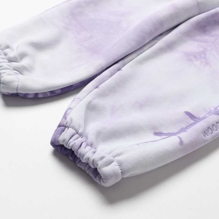 Брюки Брюки "Тай-дай" детские, цвет лаванда, рост 128 см