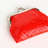 Кошелёк женский на фермуаре, цвет красный Кошелёк женский на фермуаре, цвет красный