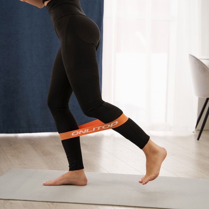 Набор фитнес-резинок ONLYTOP: нагрузка 10, 15, 20, 25, 30 кг, 5 шт., 30х5 см Набор фитнес-резинок ONLYTOP: нагрузка 10, 15, 20, 25, 30 кг, 5 шт., 30х5 см