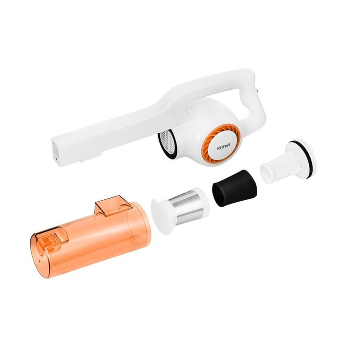 Пылесос Kitfort КТ-5105-3, вертикальный, 600 Вт, 0.9 л, бело-оранжевый Пылесос Kitfort КТ-5105-3, вертикальный, 600 Вт, 0.9 л, бело-оранжевый