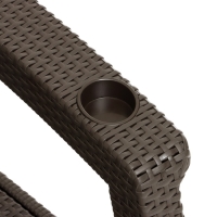 Набор садовой мебели "Ротанг": 2 кресла + стол, цвет мокко Набор садовой мебели "Ротанг": 2 кресла + стол, цвет мокко