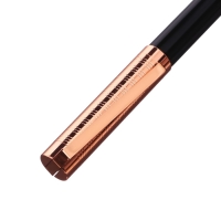 Ручка подарочная шариковая в кожзам футляре поворотная Винтаж корпус черный/медь Ручка подарочная шариковая в кожзам футляре поворотная Винтаж корпус черный/медь