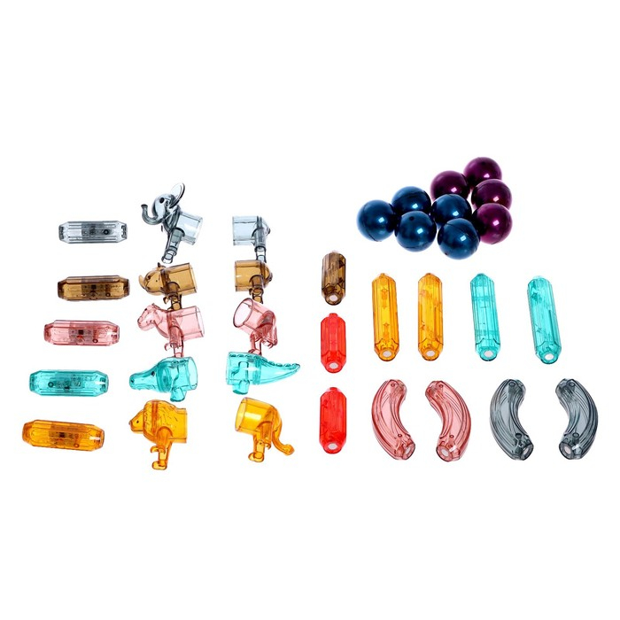 Конструктор магнитный для малышей &laquo;Магические палочки с животными&raquo;, 35 деталей