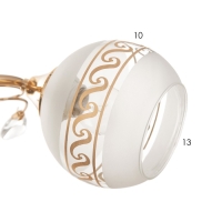 Люстра потолочная Мэй 2хE27 40Вт Золото Люстра потолочная Мэй 2хE27 40Вт Золото