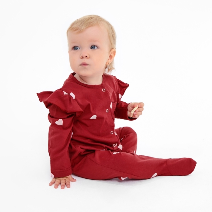 Комбинезон детский MINAKU, цвет красный, рост 80-86 см