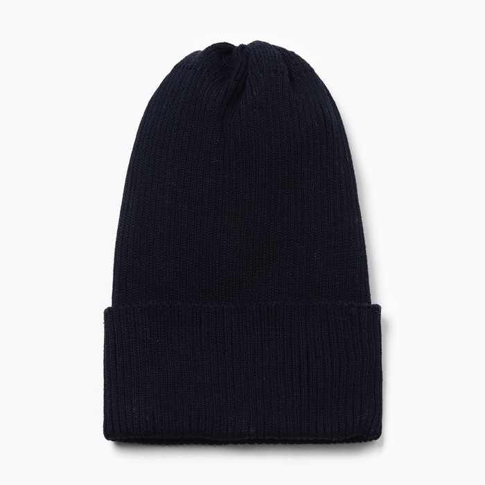 Шапка детская, цвет темно синий, размер 52-56