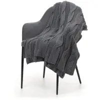 Плед Snefald, серый (маренго меланж) Плед Snefald, серый (маренго меланж)