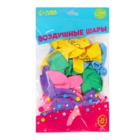 Воздушный шар латексный 12" &laquo;С Днём Рождения&raquo;, яркий праздник, 25 шт.
