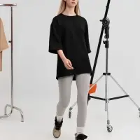 Футболка оверсайз унисекс Kosmos 2.0, черная, размер M/L