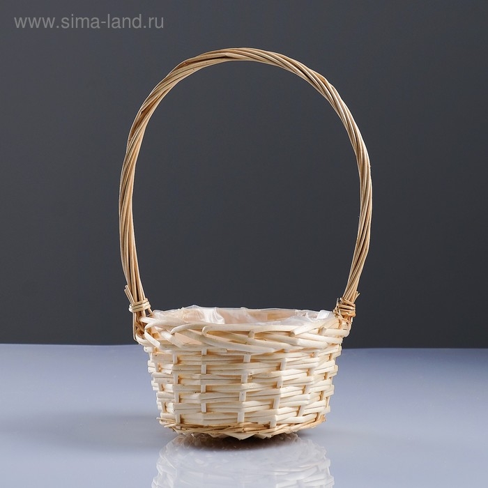 Набор корзин &laquo;Плетёнка&raquo;, 3 шт,( 28&times;14/45  - 24&times;13/41 -19&times;11/37) см, ива натуральная