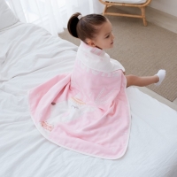 Полотенце детское Крошка Я "Magic" 95х100±5 см, цвет розовый, 100% хлопок, 280 г/м2 Полотенце детское Крошка Я "Magic" 95х100±5 см, цвет розовый, 100% хлопок, 280 г/м2