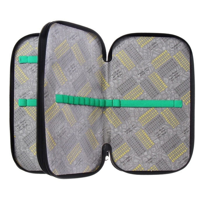 Пенал 2 секции, 125 х 205 х 40 мм, Calligrata 30П26/2 Пенал 2 секции, 125 х 205 х 40 мм, Calligrata 30П26/2 "Бульдог", ламинированный картон