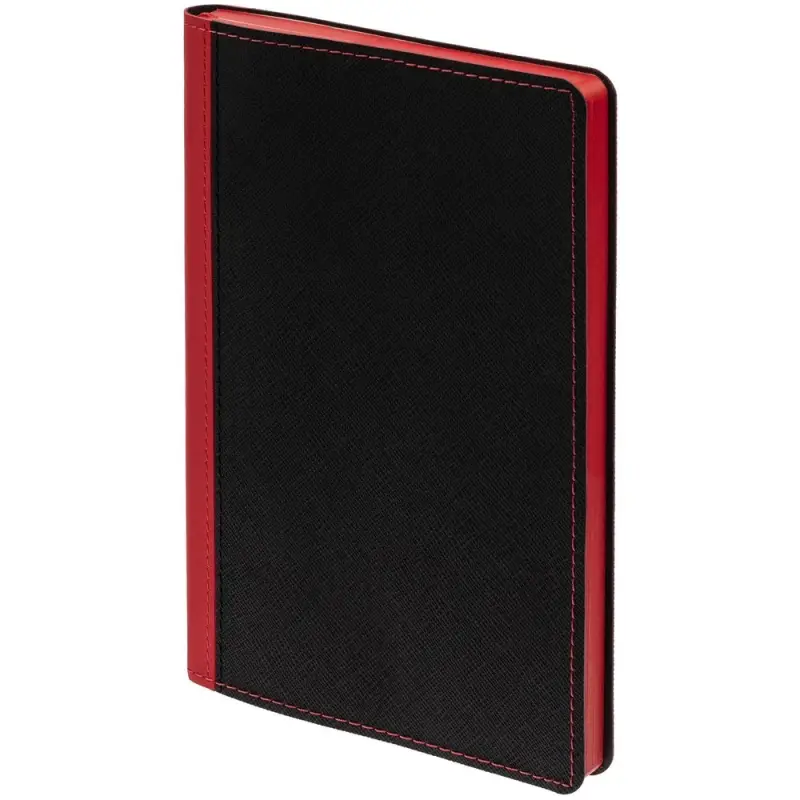 Ежедневник Nice Twice, недатированный, черный с красным Ежедневник Nice Twice, недатированный, черный с красным