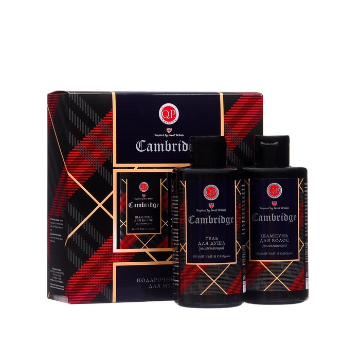 Набор подарочный Q.P Cambridge 2 предмета: шампунь 320 мл + гель для душа 320 мл Набор подарочный Q.P Cambridge 2 предмета: шампунь 320 мл + гель для душа 320 мл