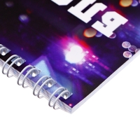 Блокнот А5, 40 листов в клетку на гребне "Sportcar", обложка мелованный картон, блок офсет